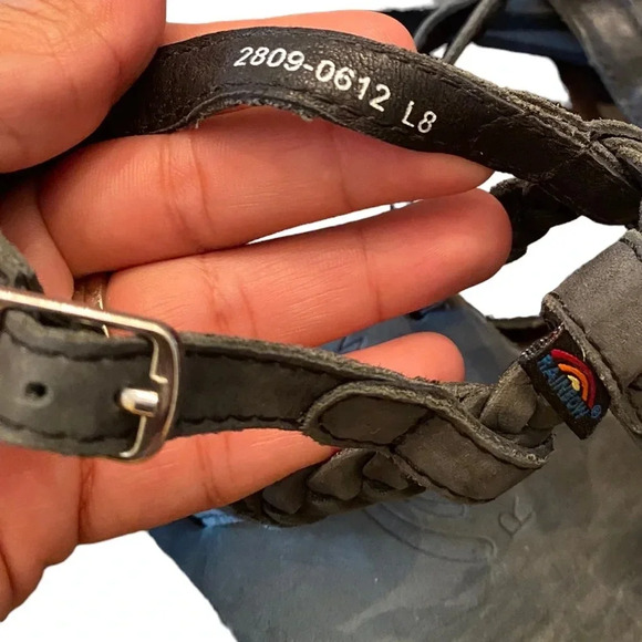 Rainbow T-Strap Leather Sandals - Picture 7 of 7